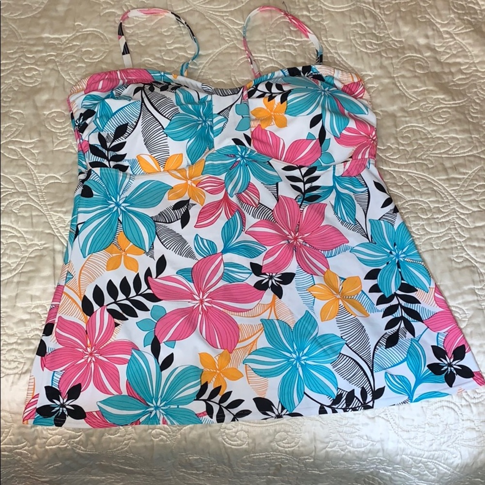 Floral Tankini Swim Top